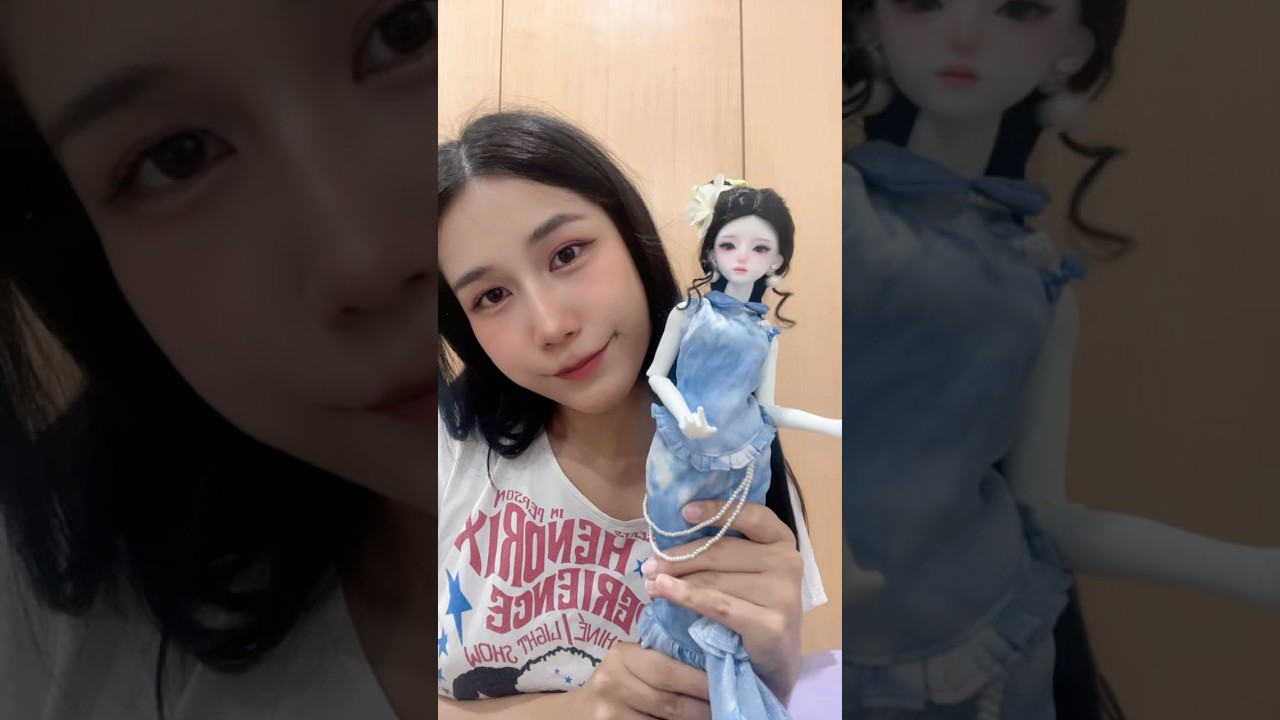 My first BJD doll 👧🏻 Ahhh so cutieee 🩷 #bjd #bjddoll #doll