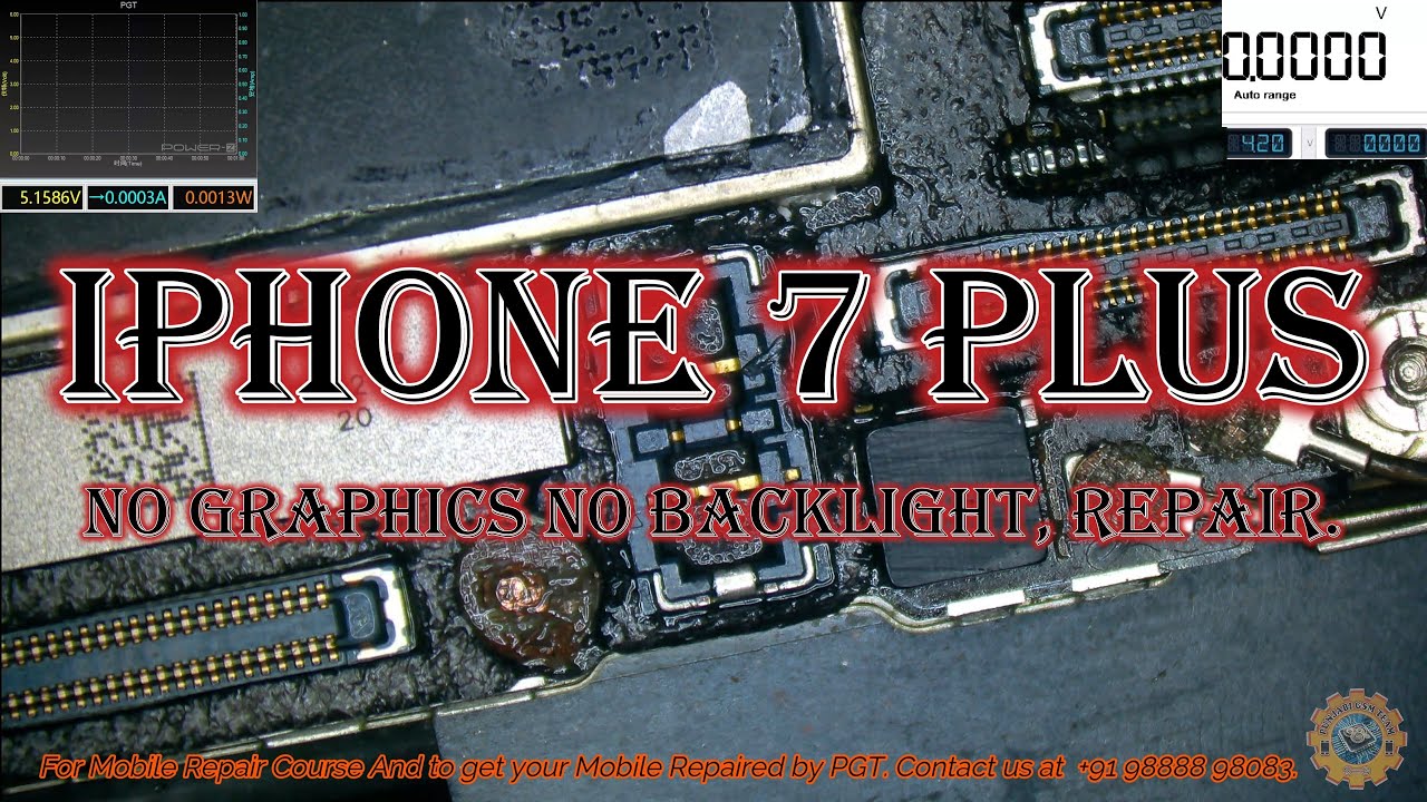 iPhone 7 Plus NO Graphics No Backlight, Repair.