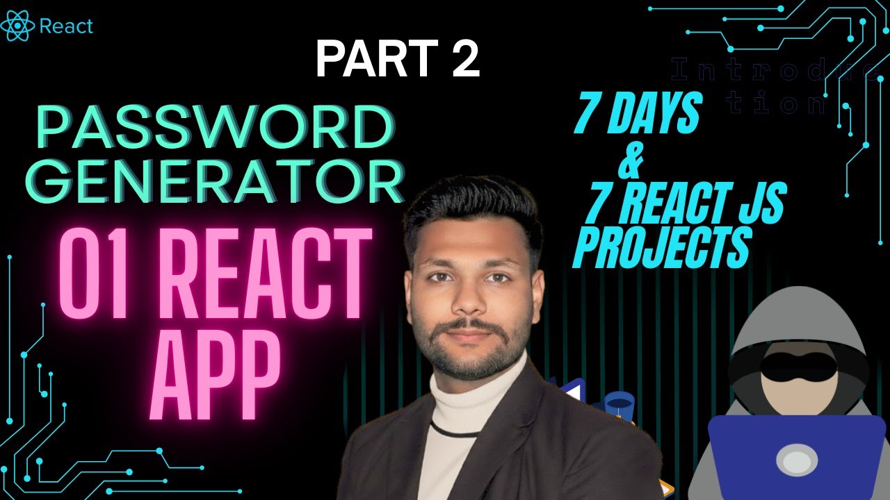 Password Generator in React 🔐 (Logic + Features) | Part 2 | Day 1 | EnginearG