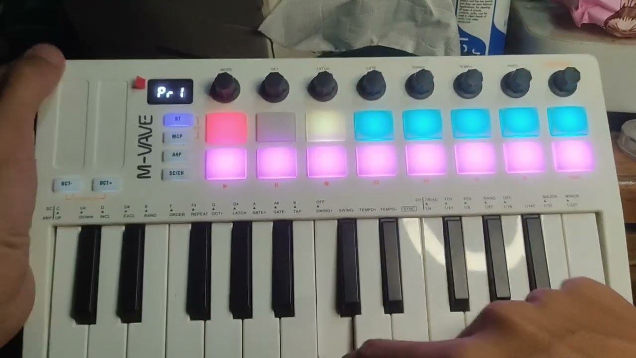 M-vave Smk-25 สอนใช้ปุ่ม Transpose เปลี่ยนคีย์