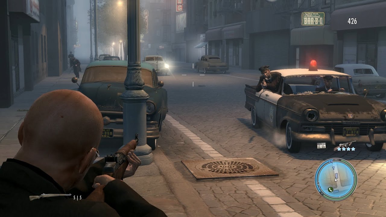 Mafia 2 Jimmy's Vendetta Police Shootout + Epic 4 Star Wanted Level Escape