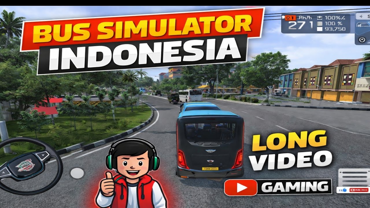 Real Bus Driving in Indonesia 🇮🇩 | Bus Simulator Indonesia Gameplay | Long Drive Gaming