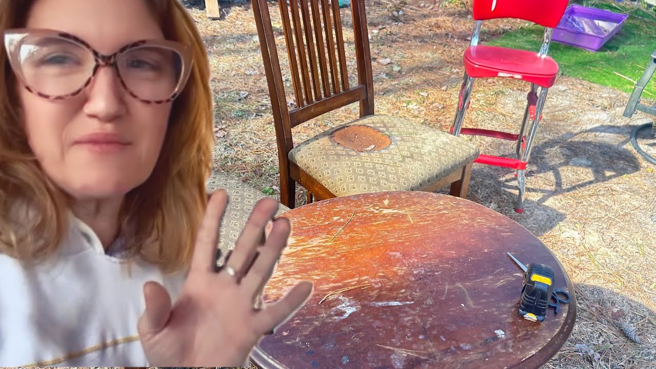 Turning Nasty Dumpster Chairs into an Upscale Chippendale Set  😱
