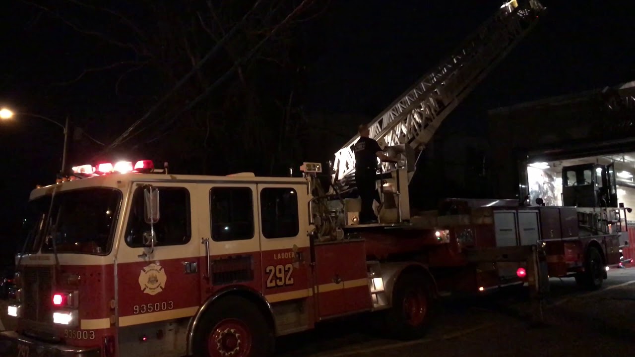 PHILADELPHIA FIRE DEPARTMENT LADDER 6, USING SPARE LADDER 292, CONDUCTING LADDER & EQUIPMENT CHECK.