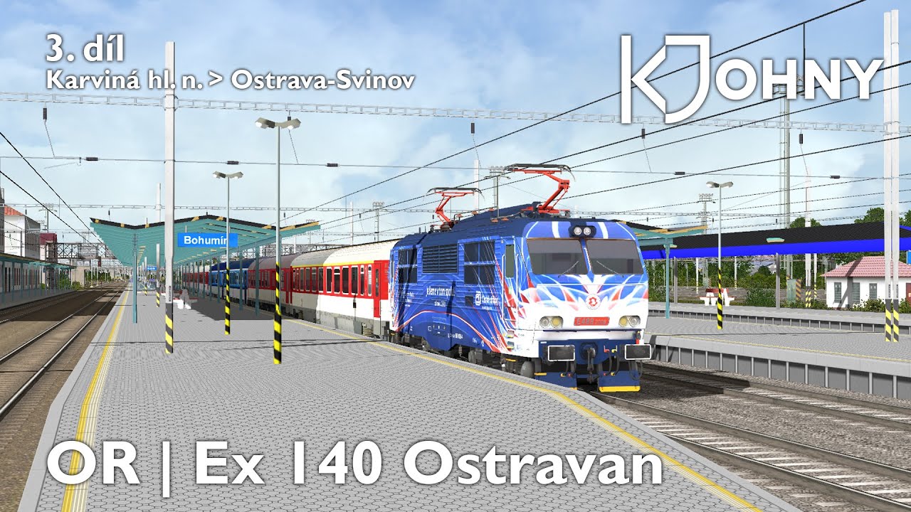 Open Rails | Ex 140 „Ostravan“ | 3. díl - Karviná hl. n. - Ostrava-Svinov | kJohny