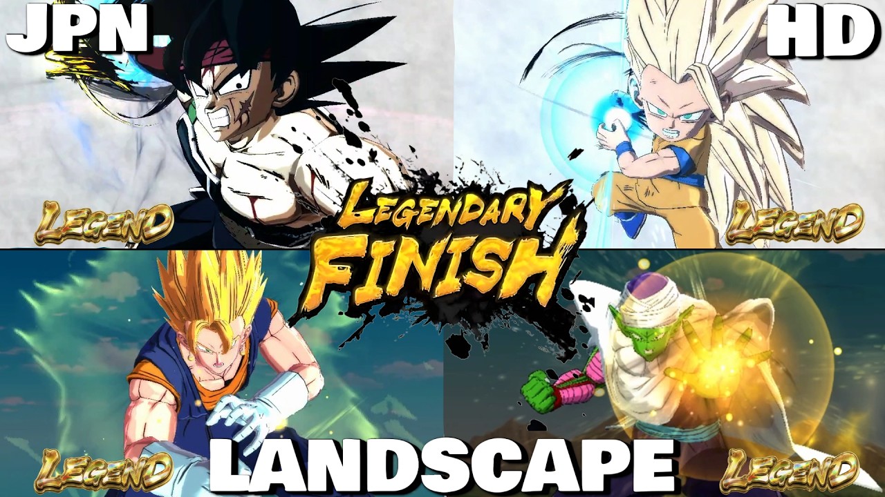 (LATEST) ALL LEGENDARY FINISHES IN DRAGON BALL LEGENDS | HD | LANDSCAPE | JAPANESE DUB