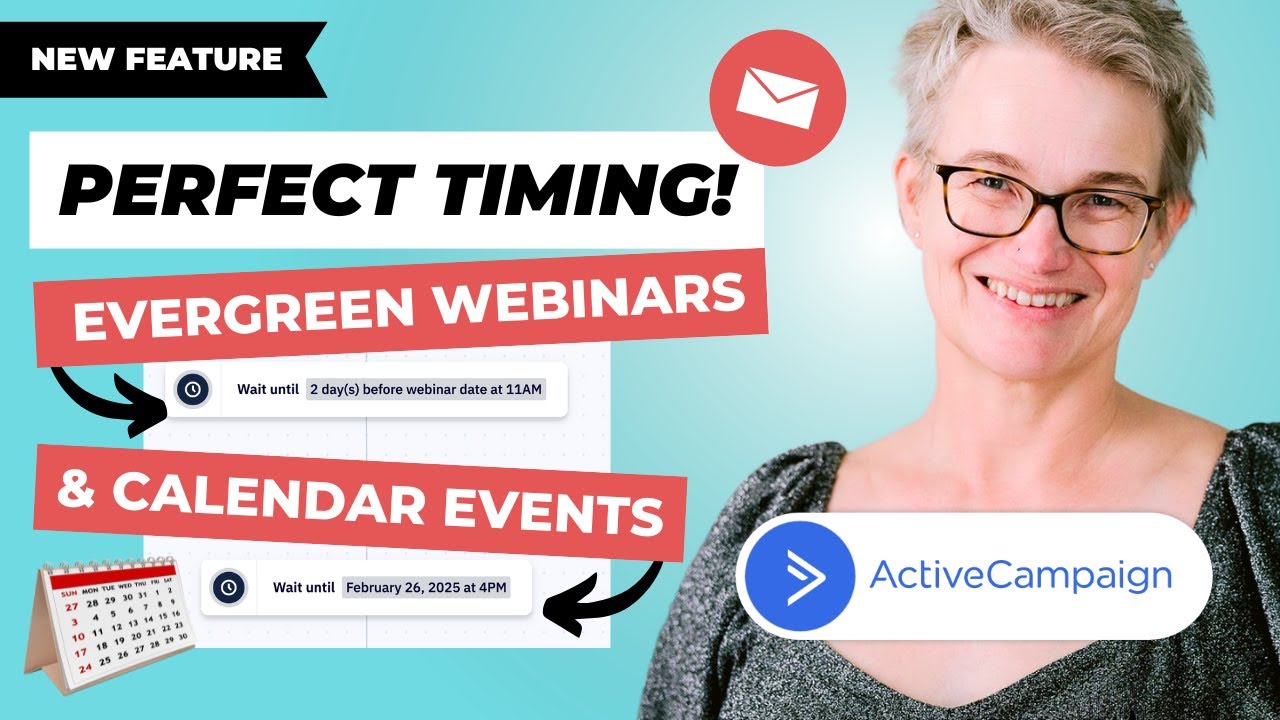 How to use DATES in ActiveCampaign automations - Evergreen webinar & events emails