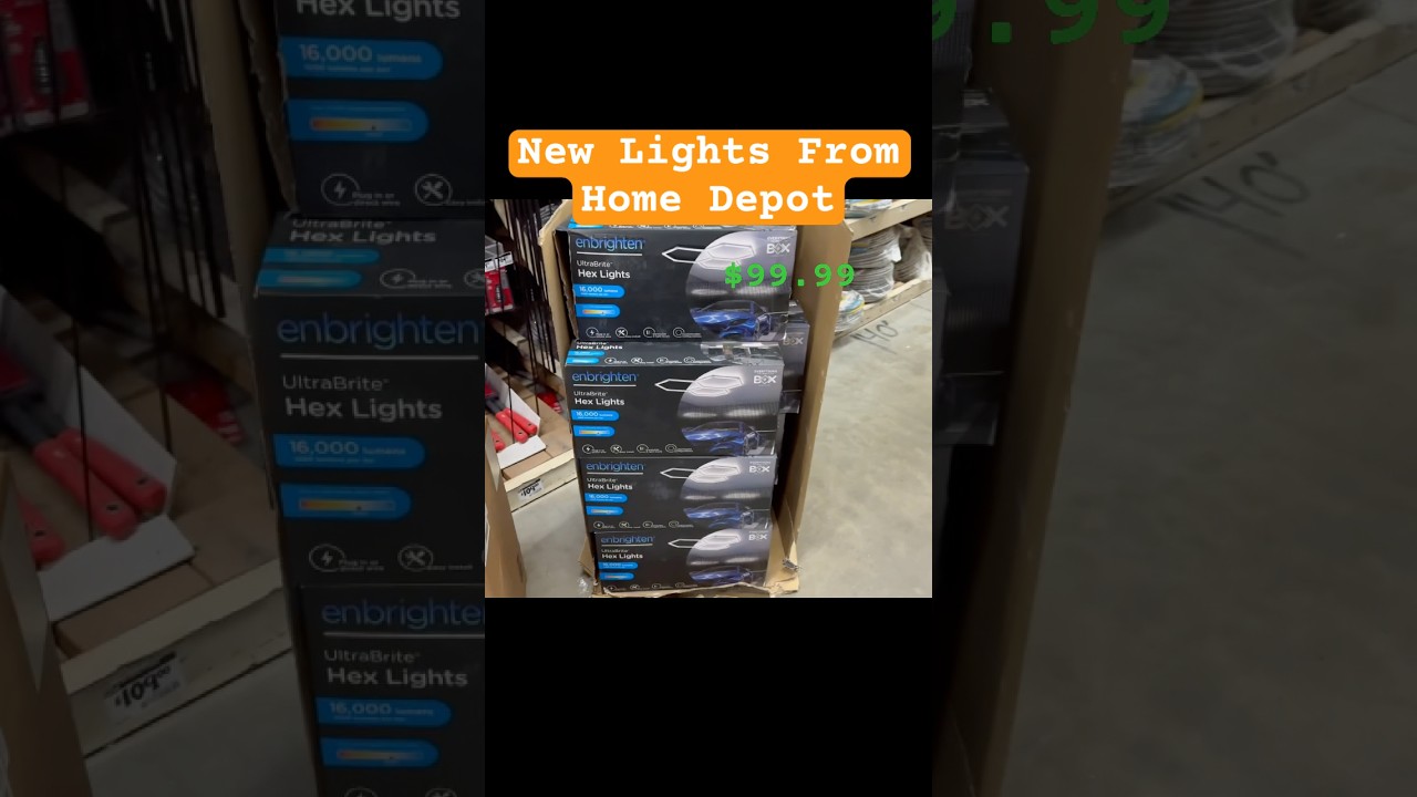 Looks Boss Chief! #homedepot #hexagonlighting #install