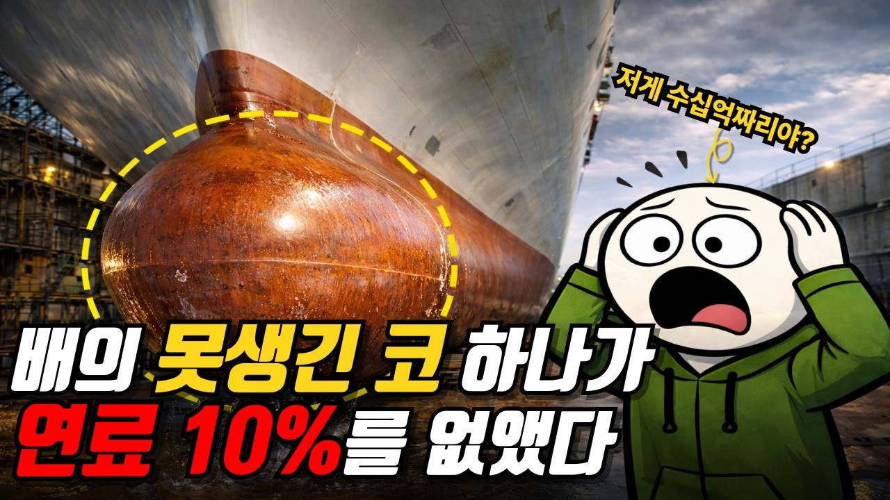 배의 못생긴 코가 연료 10%를 없앤 이유