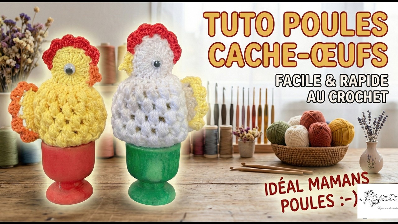 Tuto maman poule cache oeuf au crochet