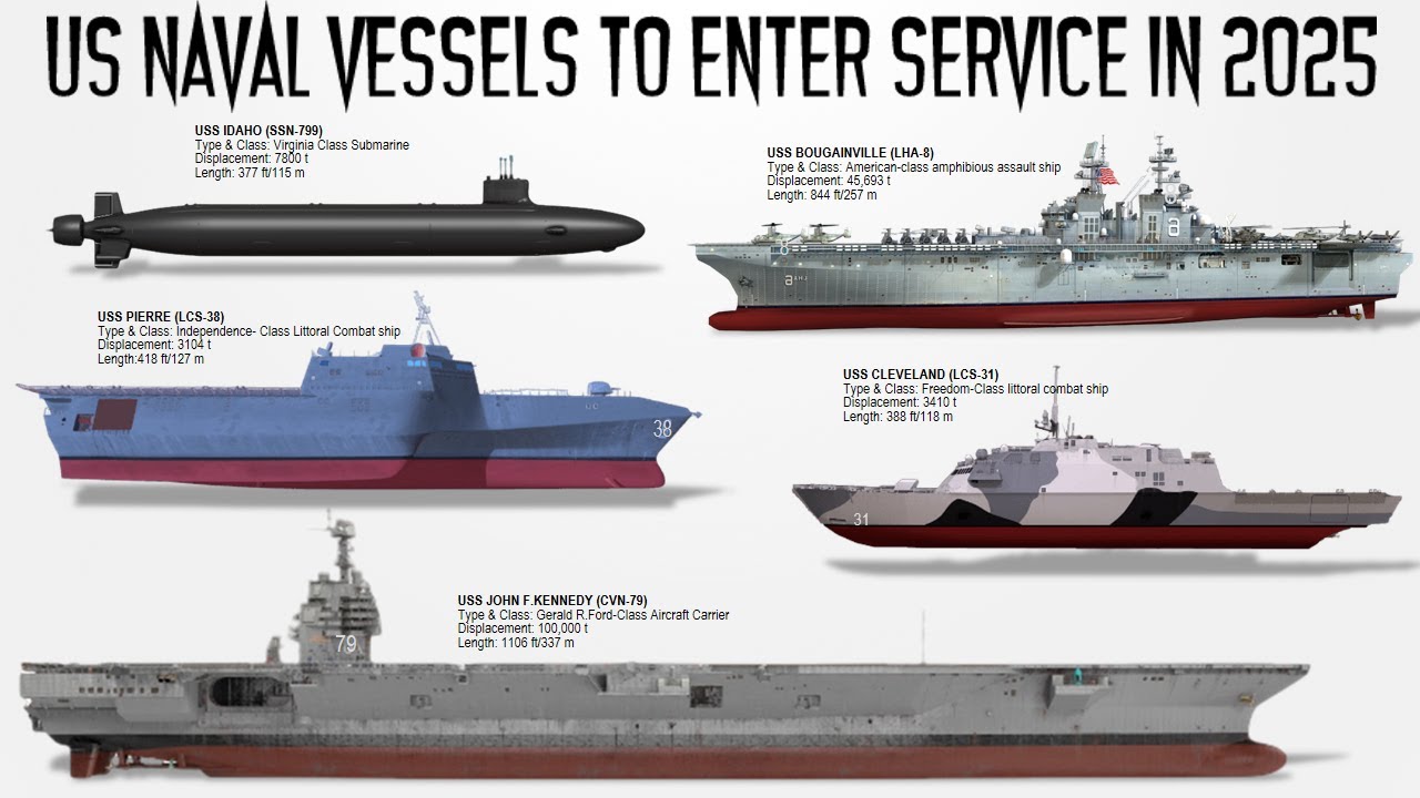 10 Deadliest Naval Vessels of USA that will be commission in 2025
