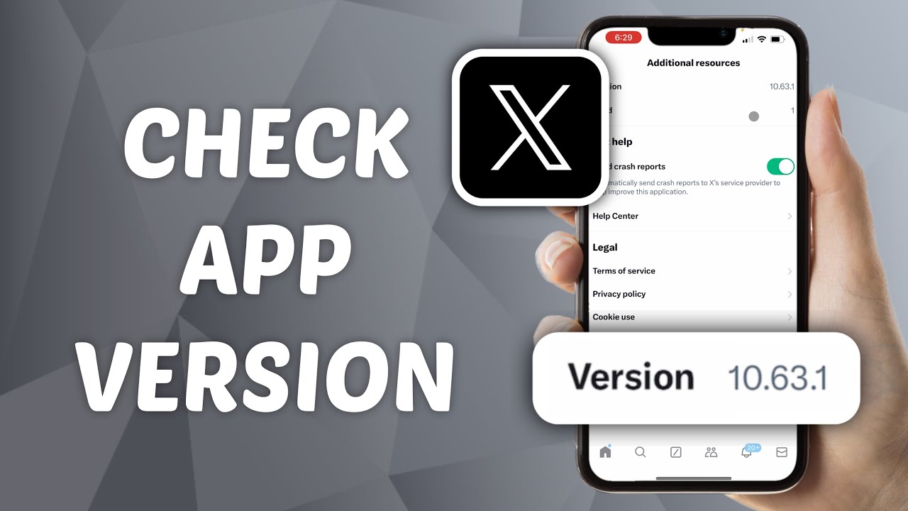 How to check X (Twitter) App Version