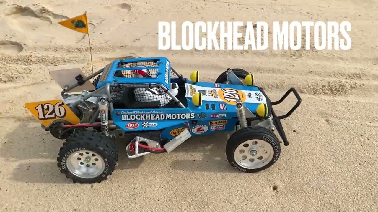 Tamiya Blockhead Motors Wild One Off Roader RC Fun at the Beach
