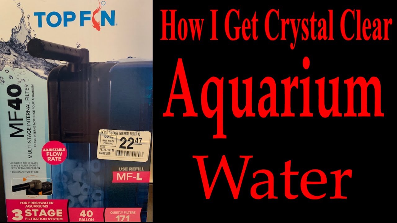 Full Review On TOPFIN MF40 multi-Stage Internal Filter #ClearAquariumWater