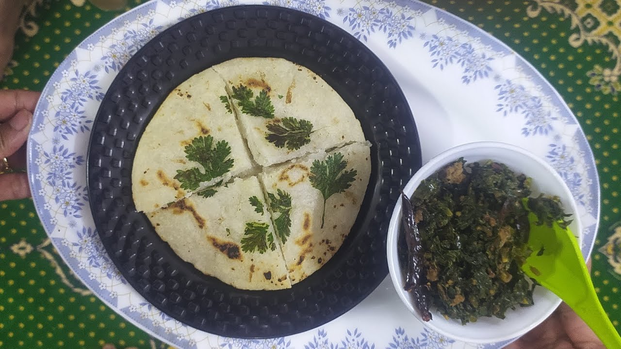 Mix mutton sarso ka saag or Chawal ke aate ki roti 😋😝 #cooking #khana #recipe 