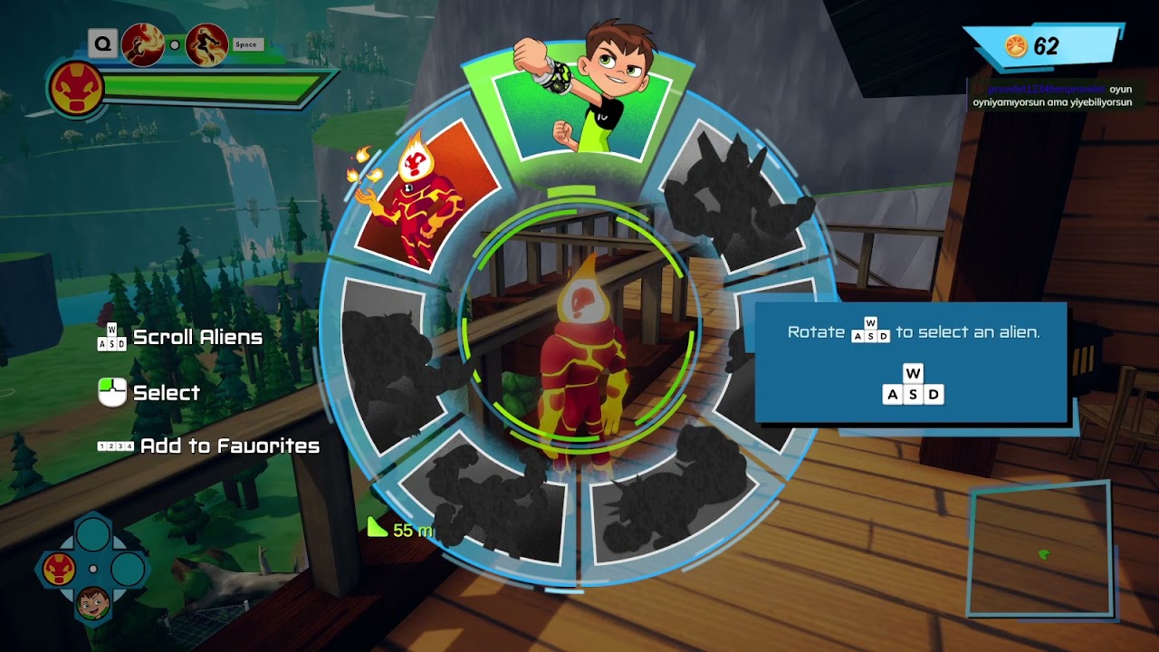 ne olduğu bilinmeyen kanal Ben 10 Power Trip oynuyo