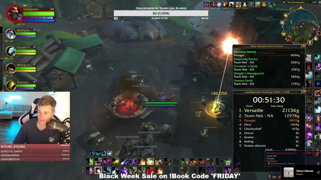 Farming The 500,000g Mount! WoW Goldfarm