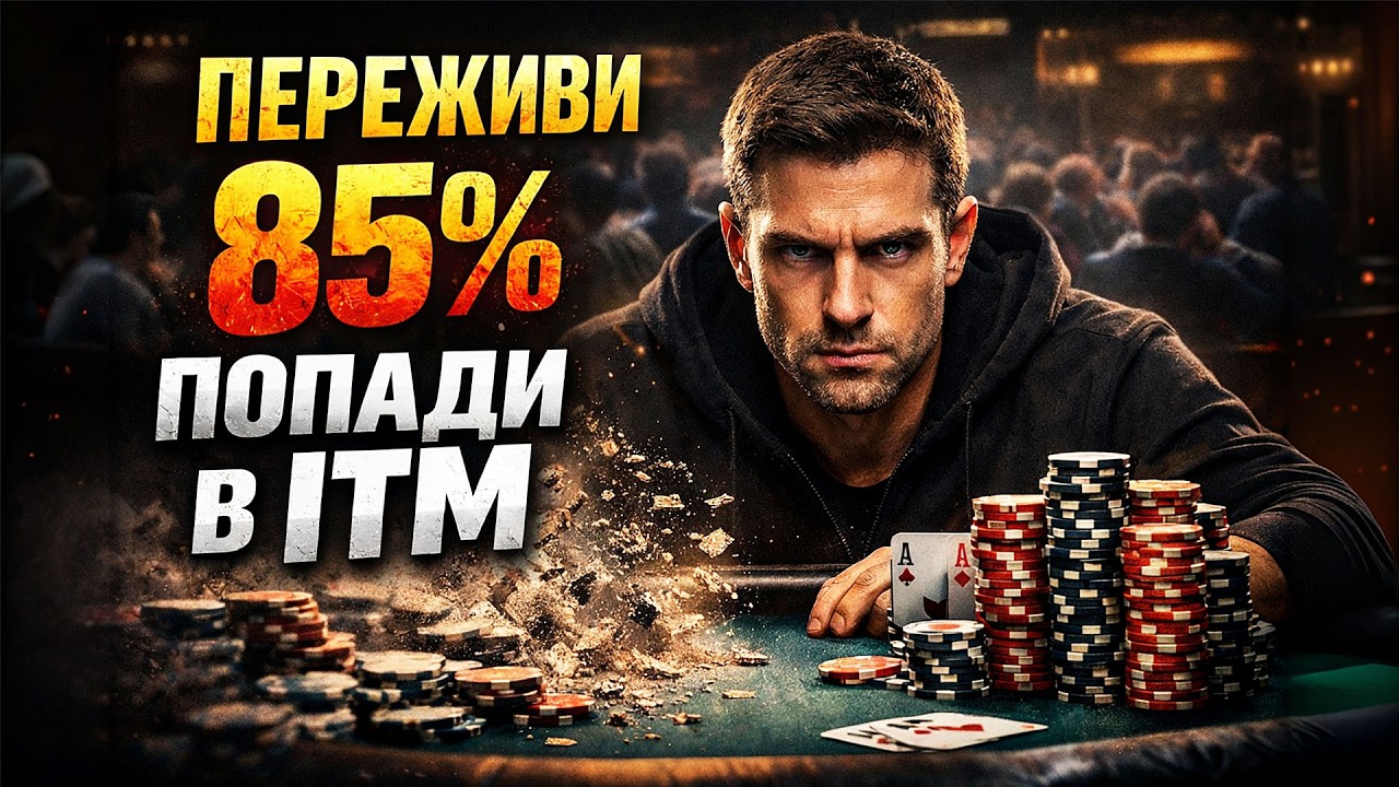 Топ-6 действий, чтобы попасть в ITM в турнире по покеру #разборпокера