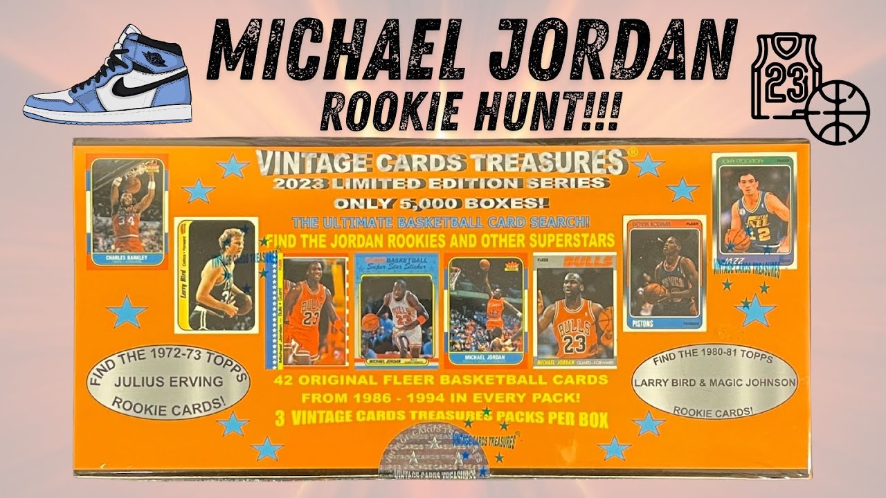 🚨MICHAEL JORDAN ROOKIE HUNT🚨Vintage Cards Treasures Basketball Mystery Box!