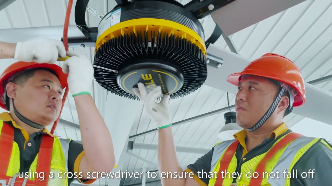 Installation Video of EURUS III Industrial Hvls Fan --- Kale Fans