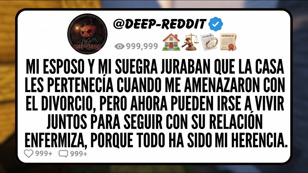 Mi esposo y mi suegra juraban que la casa les pertenecía cuando me amenazaron con el divorcio...