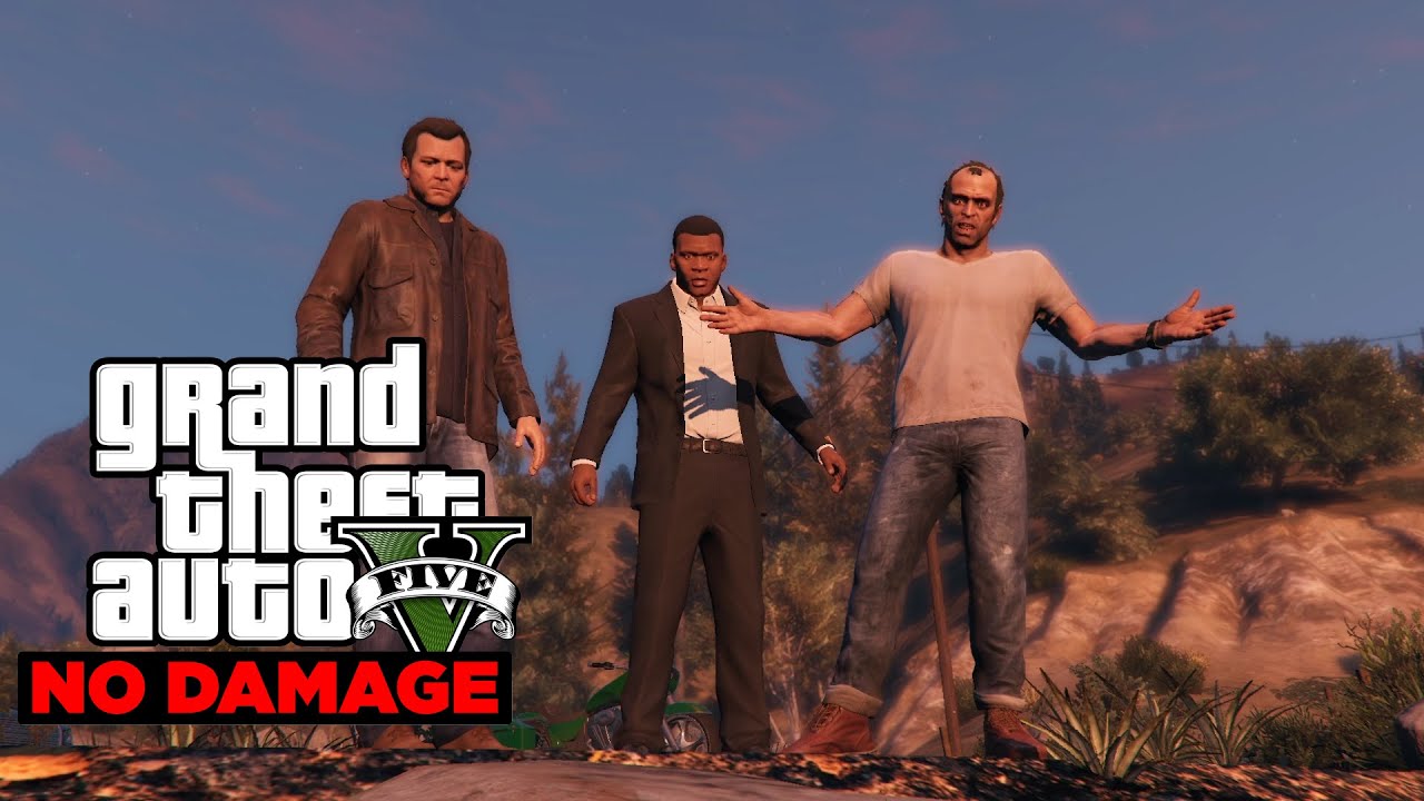 Completing GTA V Without Taking Damage | No Hit Run (One Hit KO) 0 Deaths