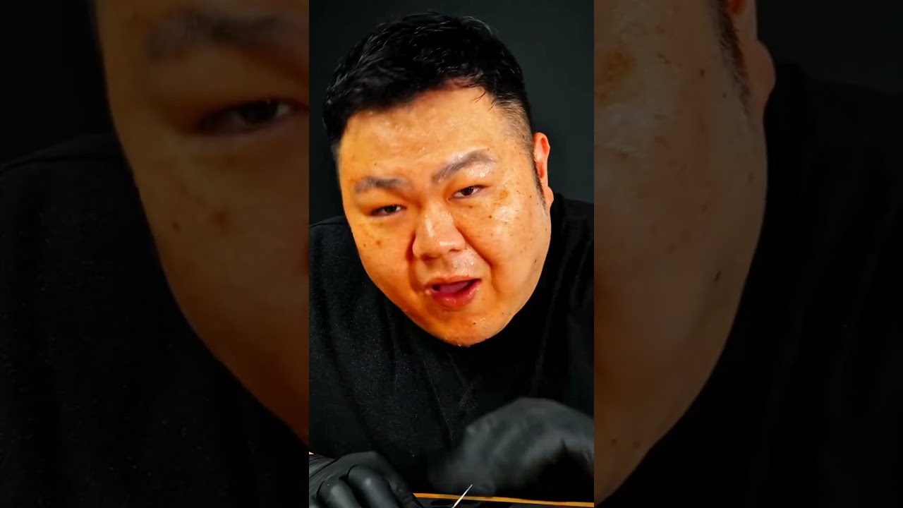 Squid game ASMR scraping sound of a needle carving "Ring Star" shape 