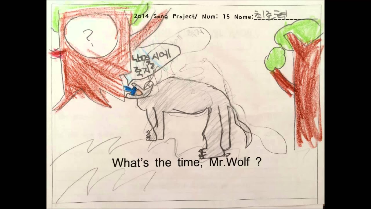 What's the time, mr. Wolf? 판교초등학교 4학년 5반