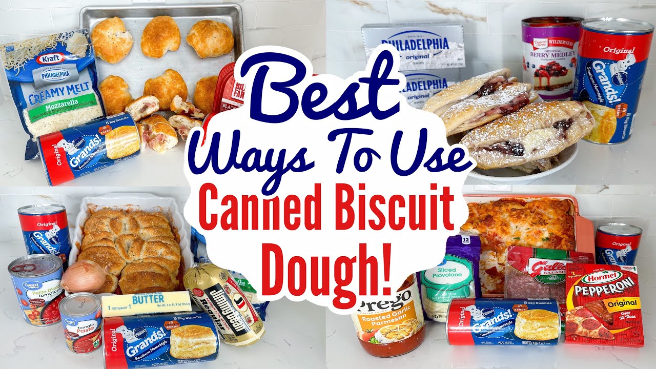 5 BEST Recipes Using Pillsbury Biscuits I've EVER Made! | Canned Biscuit Dough Hacks | Julia Pacheco