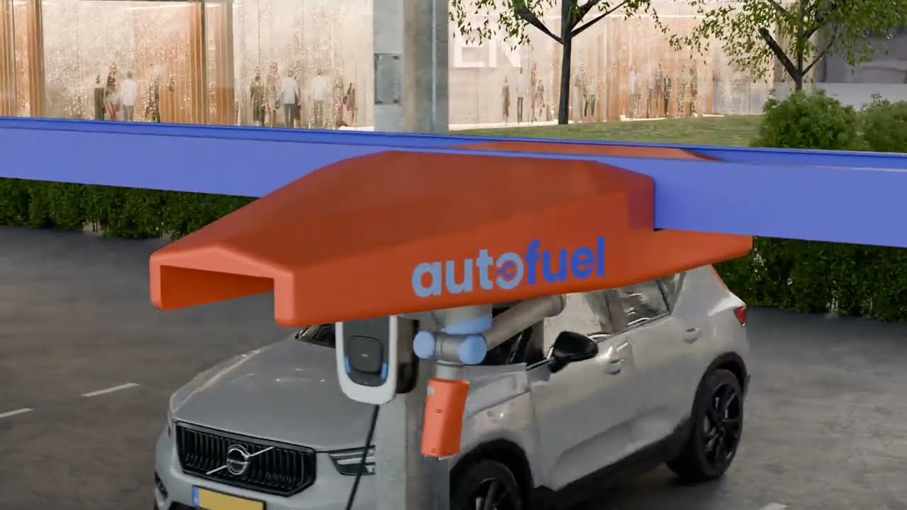 Autofuel Robotic EV charging - One  robotic for multiple chargers