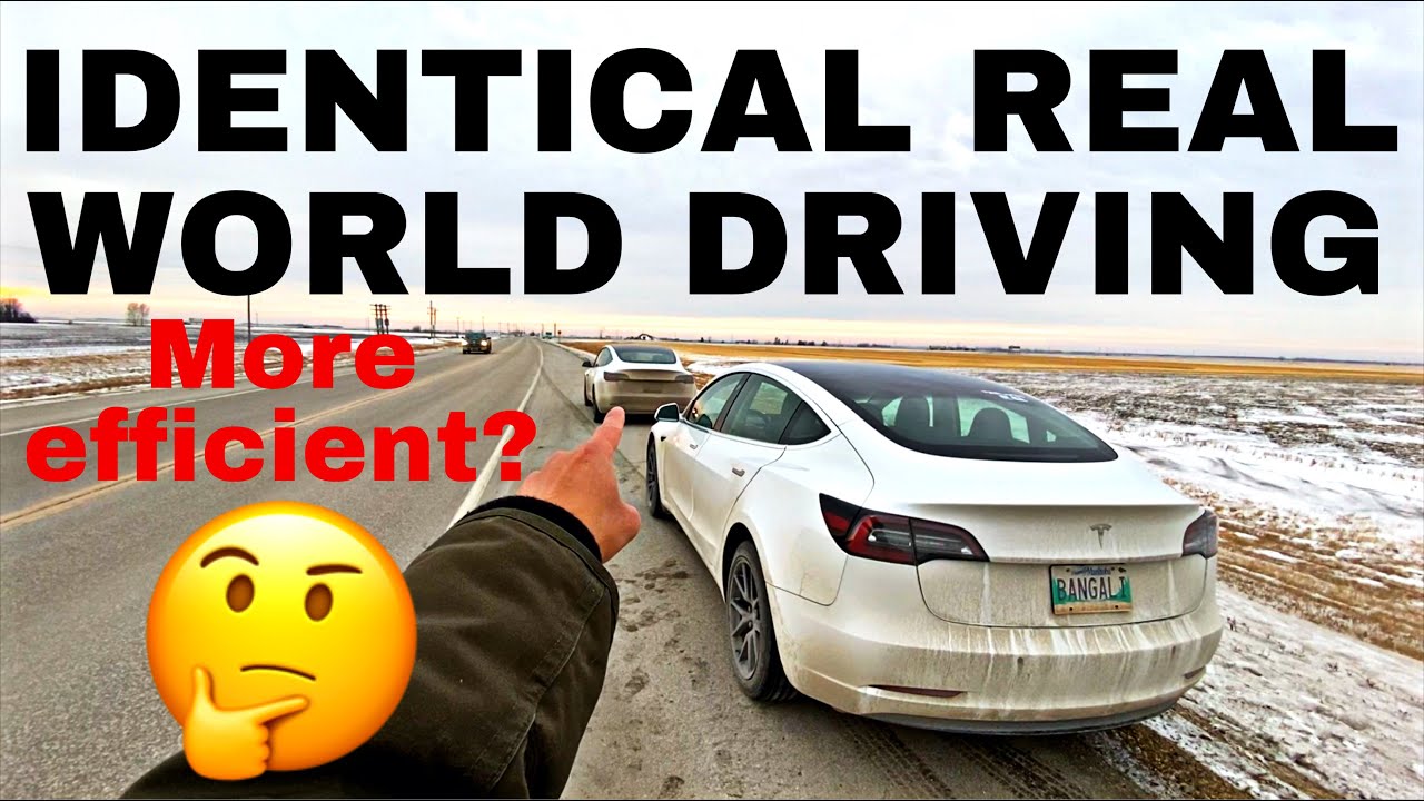 Испытание теплового насоса Tesla Model 3 2021 года с другой Model 3 2020 года в Канаде 🇨🇦