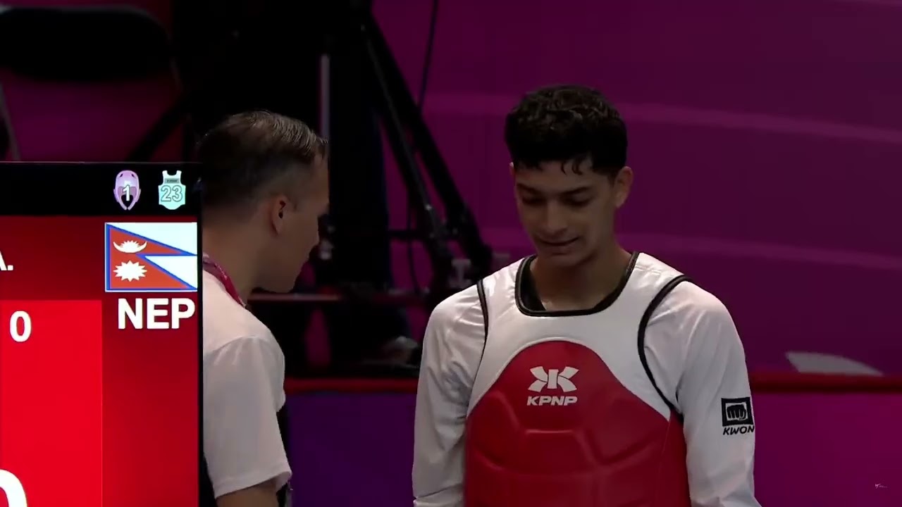 🇳🇵 Abhishek Baral (NEP) vs Nedzad Husic (BIH) | Male 80KG | Round of 64 | Wuxi 2025 World Taekwondo