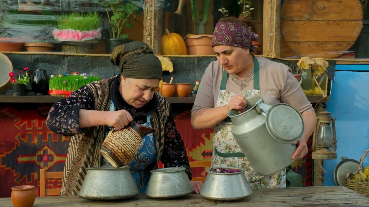 Peaceful Village Life with Grandma – Slow Living & Fresh Garden Meals 🌿🍲