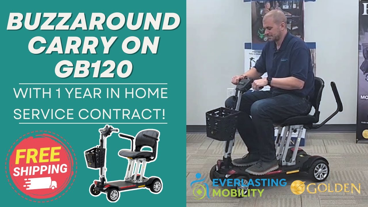 Buzzaround Carry On Folding Mobility Scooter by Golden Technologies [2024]