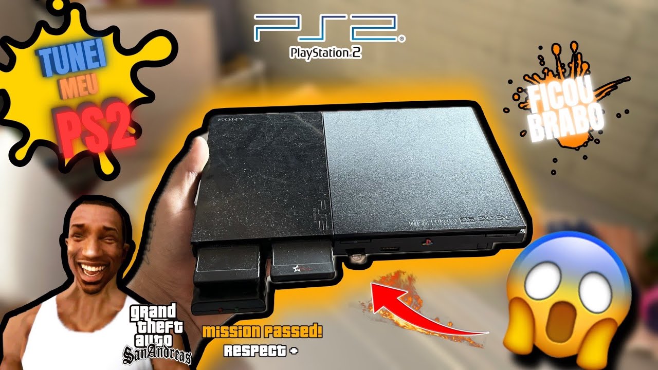 TUNEI meu PLAYSTATION 2  - PS2 Tunado Gastando MUITO POUCO! - Incr&iacute;vel -