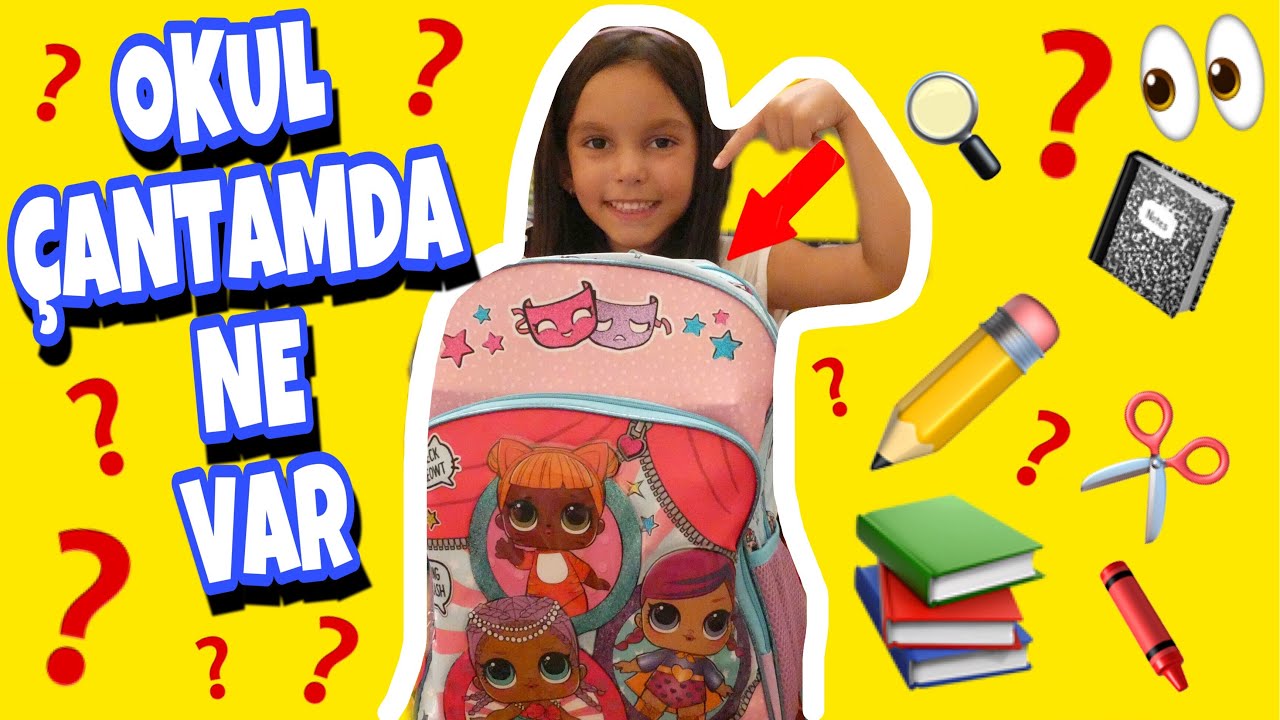Okul Çantamda Ne Var? Kırtasiye Alışverişi Okula Dönüş 2018