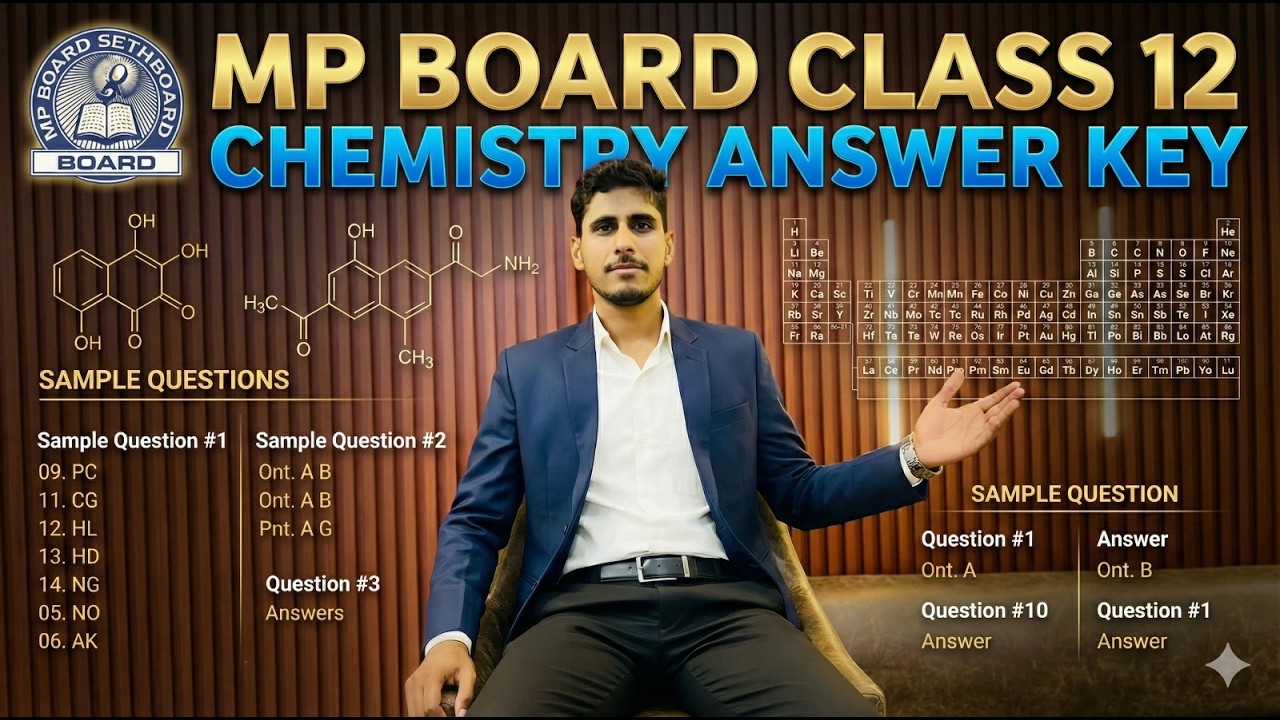 MP Board Class 12 Chemistry Answer Key| 100% Full Accurate Paper Solution