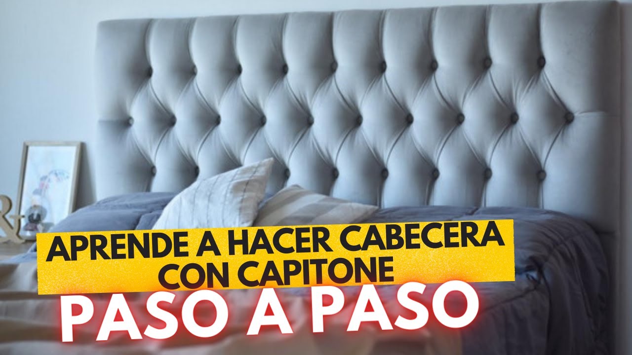 APRENDE A HACER ESTRUCTURA DE RESPALDO DE CAMA CON CAPITONE / CAPITULO 1 #tutorial
