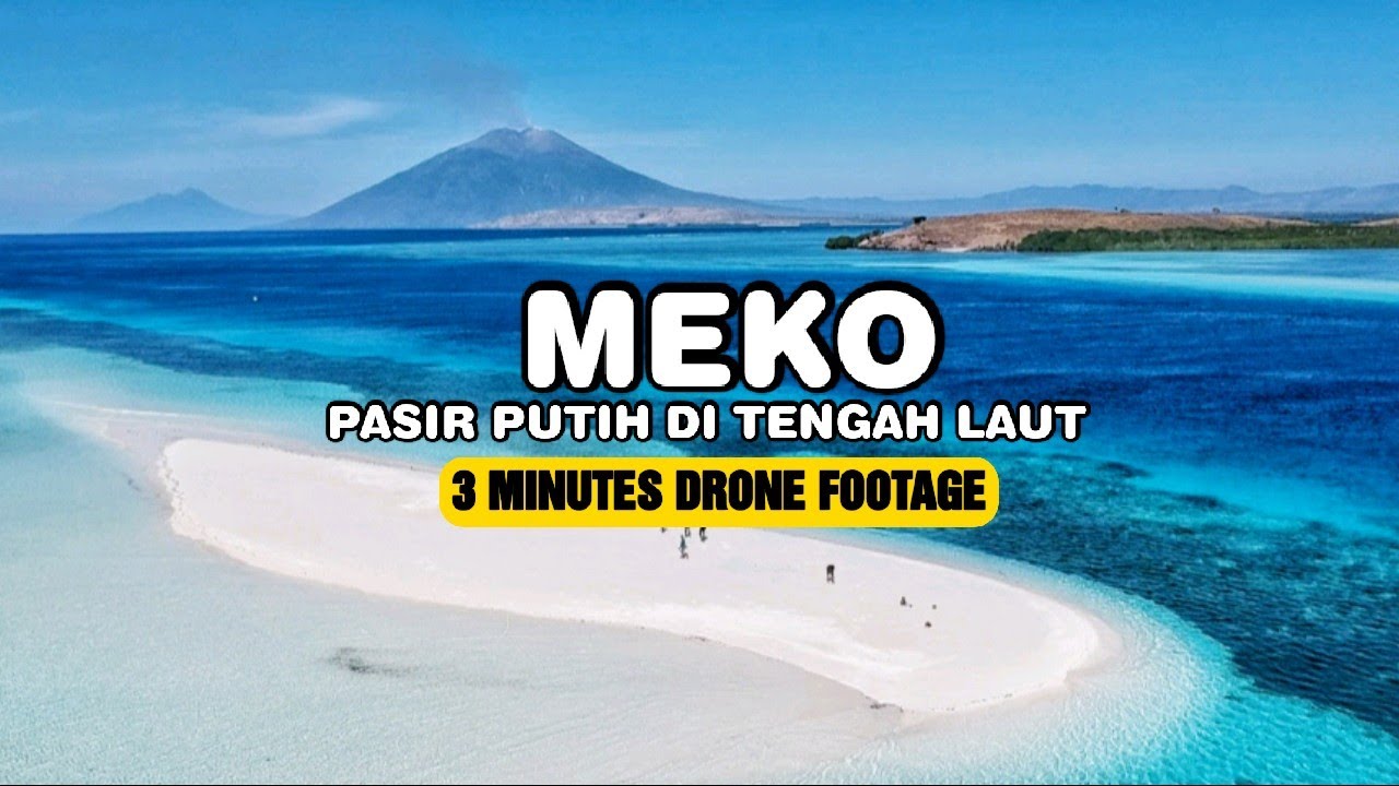 Pantai Meko Adonara Flores Timur NTT | Keindahan Pasir putih tengah laut  | Drone Footage