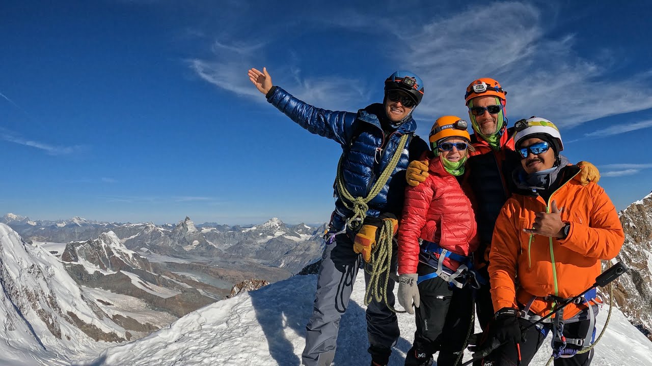 Pointe Zumstein 4563m, Mont Rose.