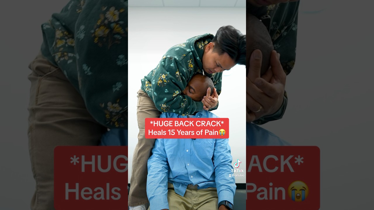 HE **DESERVED** THIS CRACK MORE THAN ANYONE!😭😭 #chiropractic #trending #backpain #emotional