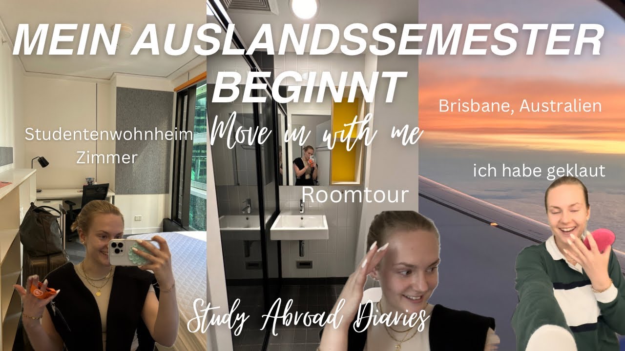 BEGINN MEINES AUSLANDSSEMESTERS I Studentenwohnheim Zimmer, einziehen, Roomtour I KathaMariie