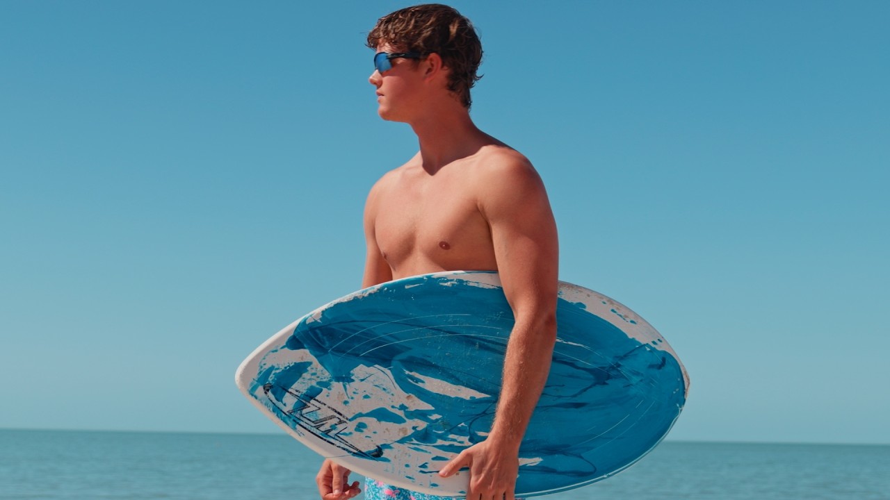 sunshine and skimboarding