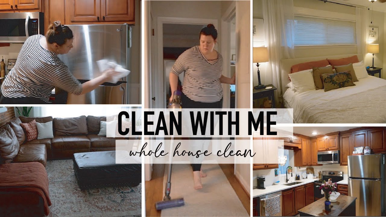 CLEAN WITH ME// extreme cleaning motivation// Entire House Clean