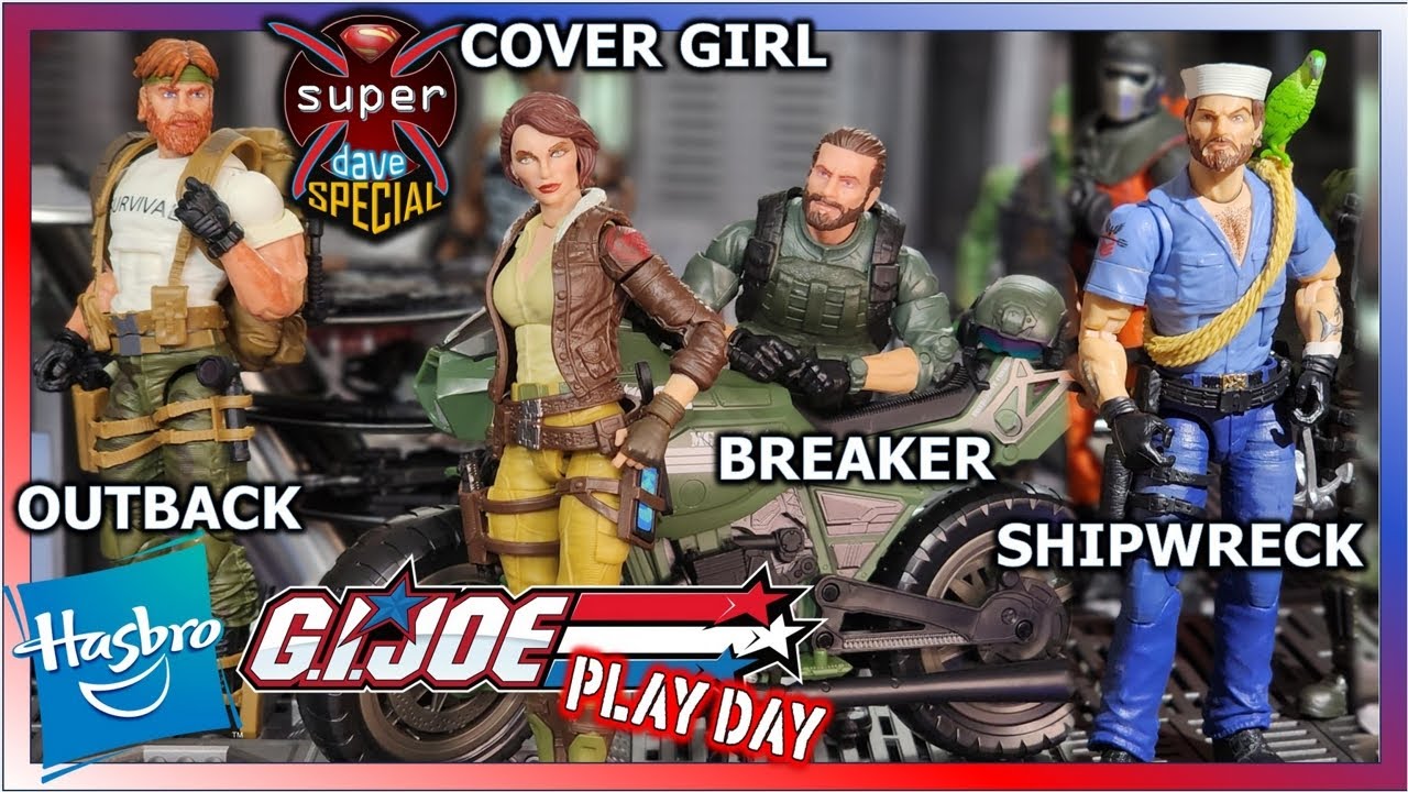 G.I Joe Classified Outback Cover Girl Shipwreck Breaker GI Joe Play Day with SuperDave