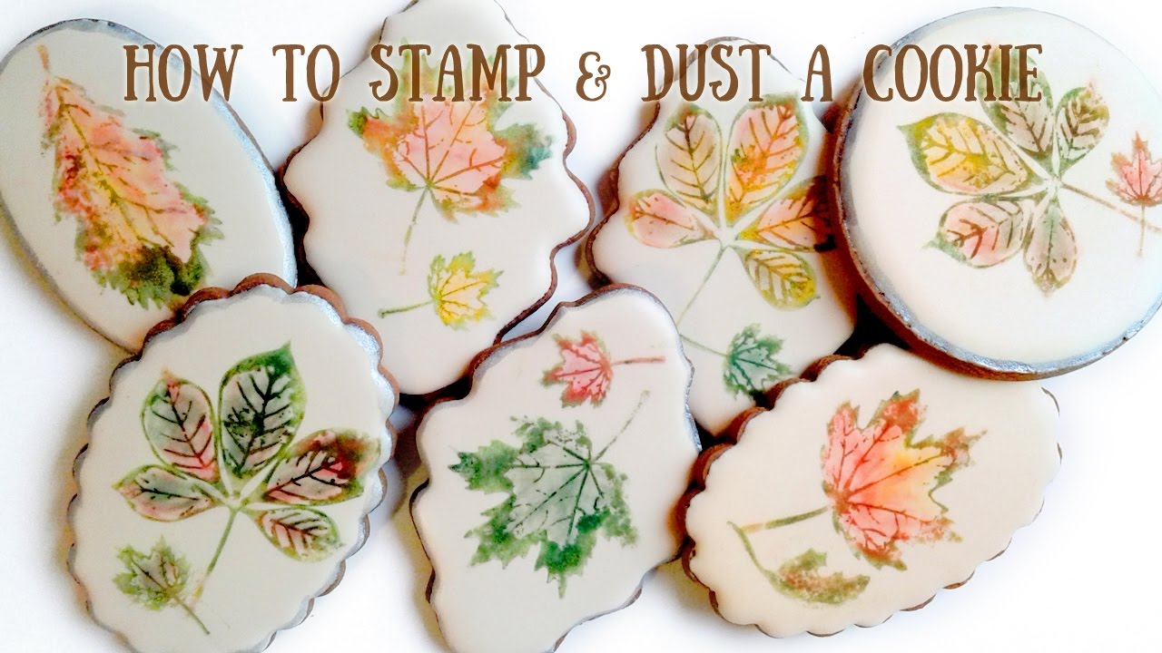 How to Stamp and Dust a Cookie / Marzipan Candies