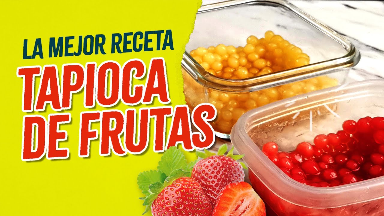 😍 Cómo hacer Tapioca de Sabores | Boba de Frutas RECETA 2023