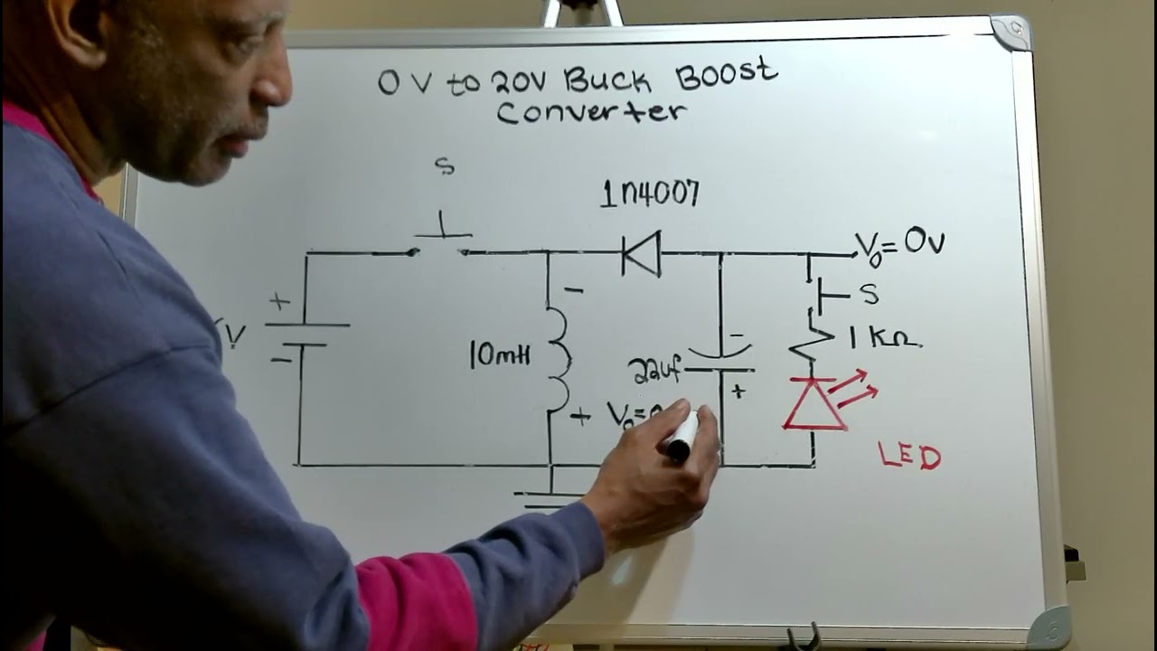 6V To 20V Capacitor Diode Inductor Buck Boost Converter Circuit!