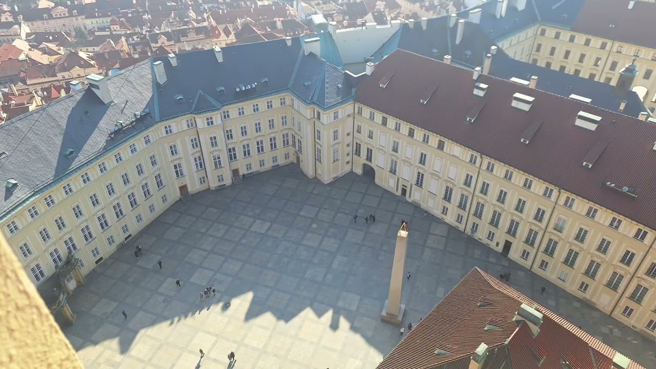 Prague Castle viewed from above.