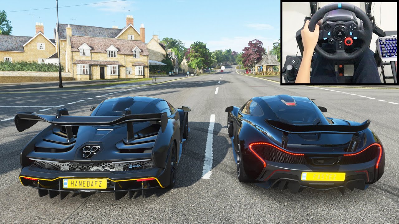 McLaren Senna & McLaren P1 - Forza Horizon 4 | Logitech g29 gameplay